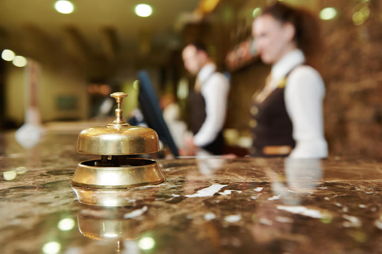 Hotel desk staff